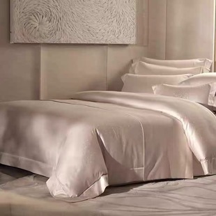 MINE/寐埃及长绒棉色织提花五件套轻奢高档套件2026款 微笑波尔卡