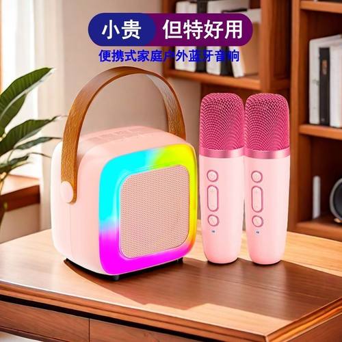 SY13迷你小蓝牙音箱麦克风点歌无线一体机家庭KTV套装儿童家庭K唱