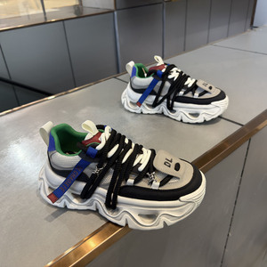 男鞋春夏新款轻便防滑休闲鞋舒适百搭运动网面鞋子男士机甲老爹鞋