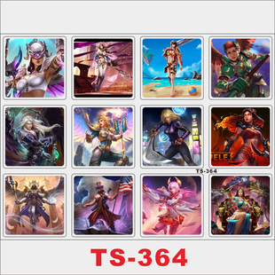 神之浩劫游戏性感美女贴纸冰箱滑板笔记本iPhone保温杯摩托车贴纸