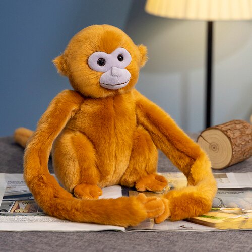 仿真金丝猴公仔毛绒玩具小猴子玩偶动物园纪念品儿童安抚娃娃抱枕