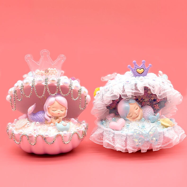 卡通小夜灯diy制作材料包女孩子玩具亲子手工幼儿园活动小礼品