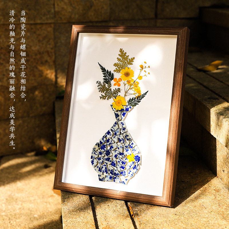 手工陶瓷装饰画diy材料包亲子互动儿童玩具社区团建暖场活动礼品