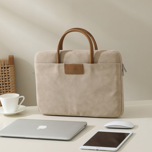 高级感笔记本电脑包手提 女士公文通勤便携袋适用MacBook13苹果pro13.3Air14英寸华为联想小新15.6小米16荣耀