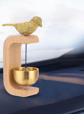 多巴胺纯铜门铃店铺车载解压小铃铛中控台桌面创意装饰品摆件