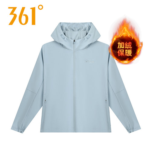 361度绒里风衣女运动外套