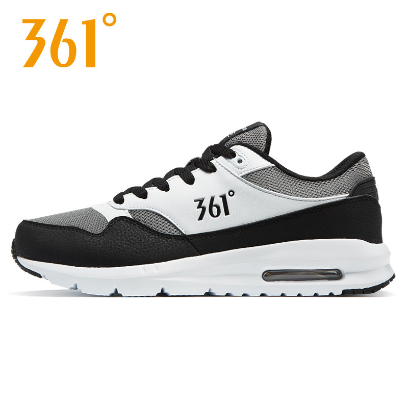 361男鞋革面运动鞋秋季软底休闲跑步鞋361度气垫轻便缓震跑鞋子男,运动鞋new,跑步鞋,淘宝优惠券,粉丝福利购,淘宝优惠卷