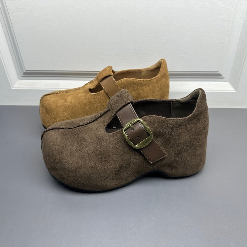 断码处理勃肯鞋女2025年秋冬新款厚底7cm魔术贴防滑轻便休闲鞋