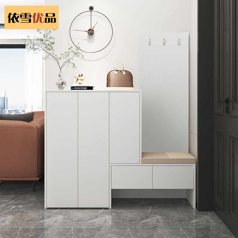 入门超薄窄鞋柜家用门口可坐式带凳入户玄关柜一体靠墙隔断柜定制,住宅家具,鞋柜,淘宝优惠券,粉丝福利购,淘宝优惠卷