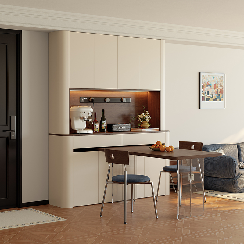 依雪中古风多功能餐边柜餐桌一体