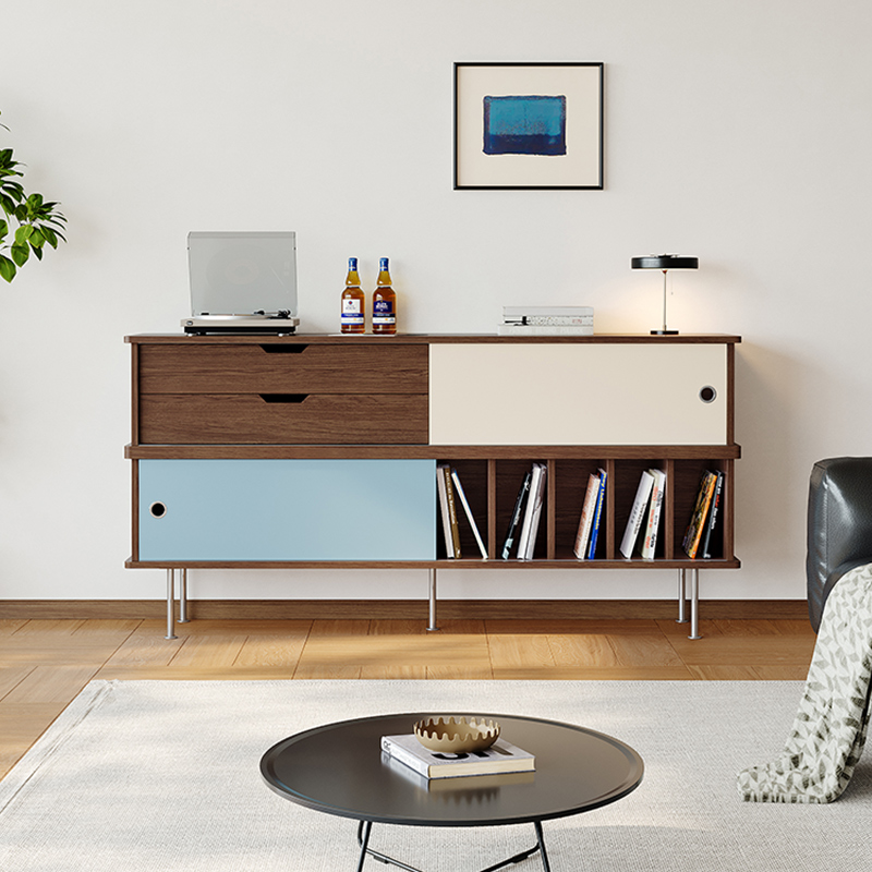 依雪中古风斗柜客厅多巴胺抽屉柜