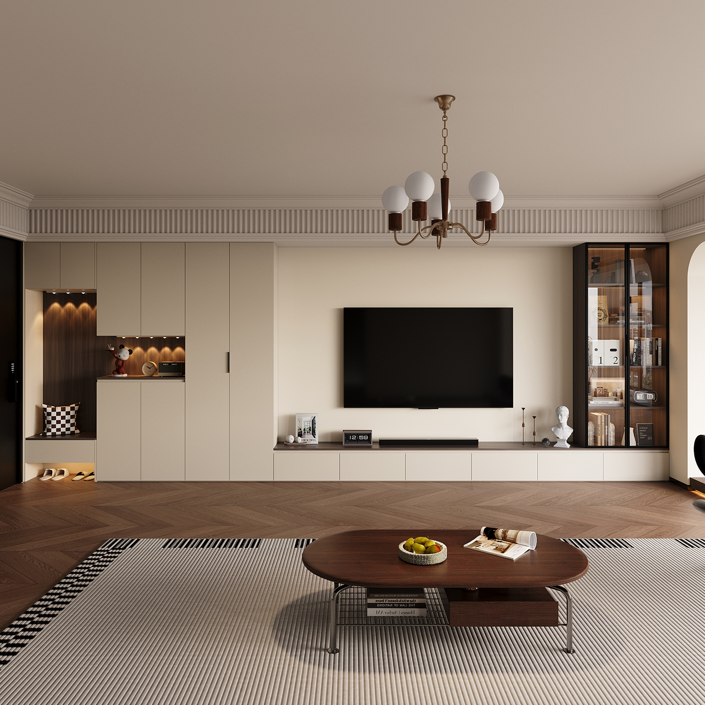 依雪鞋柜玄关柜电视机柜全屋定制