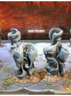 幽暗迷城GLOOMHAVEN  游戏道具token 白雾黑雾  ▲沙扎比部落