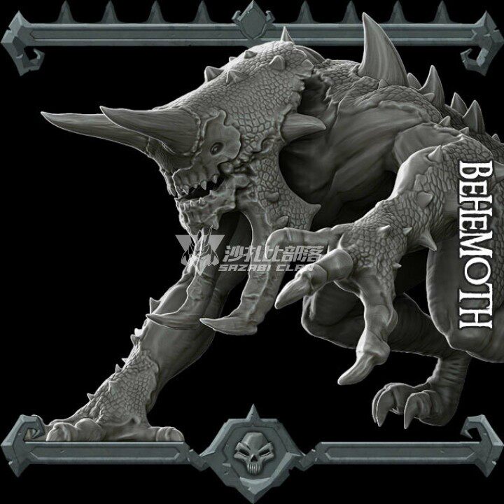 rpig系列 dnd原创光固化手办 史诗级 贝希摩斯▲沙扎比部落