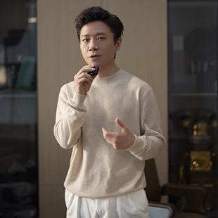 羊绒衫 休闲亲肤保暖长袖 秋冬 MARK老钱风商务山羊绒针织衫 SEASON