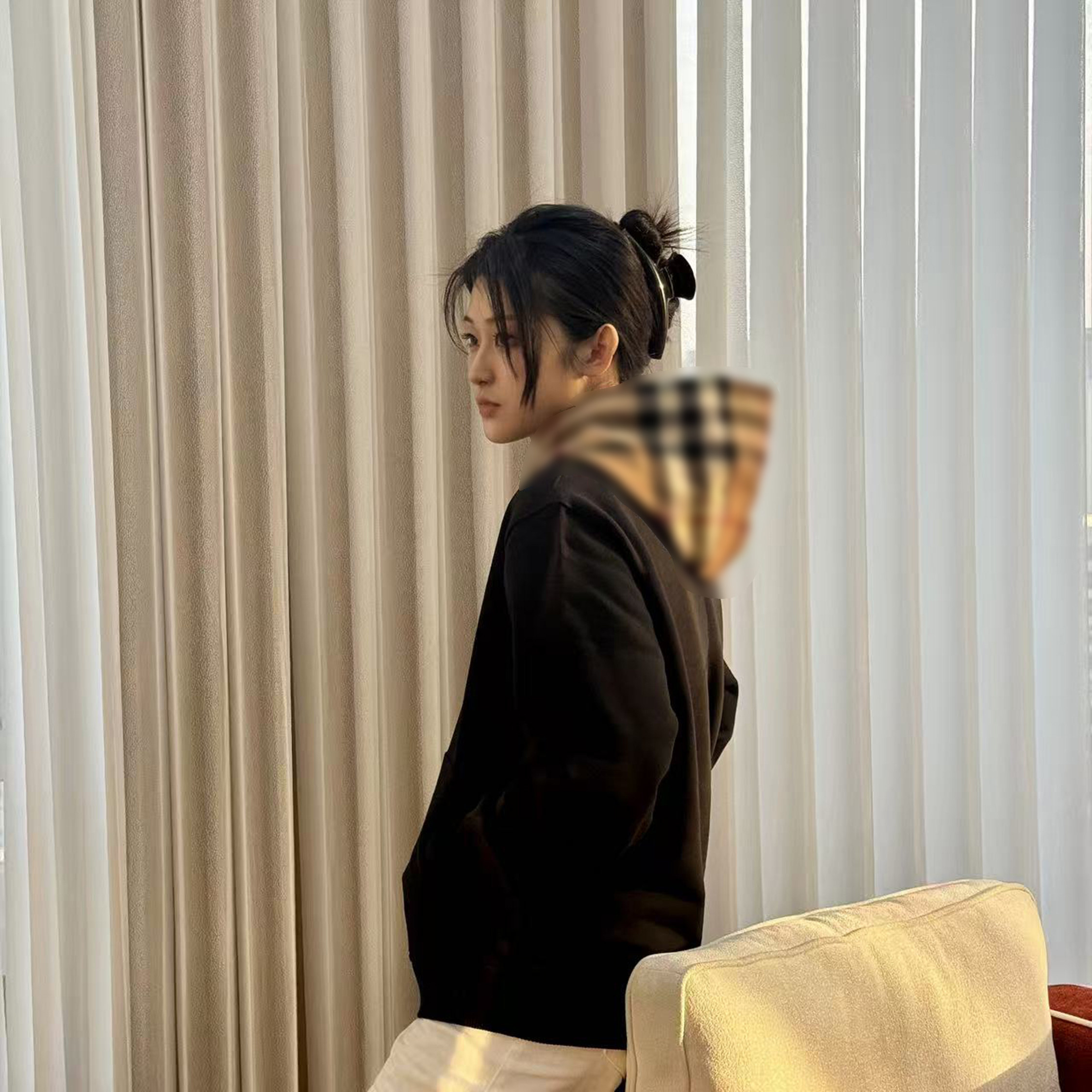 SEASONMARK时尚撞色连帽卫衣