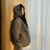 SEASON MARK深灰纯色连帽卫衣休闲百搭简约通勤情侣长袖 卫衣秋冬