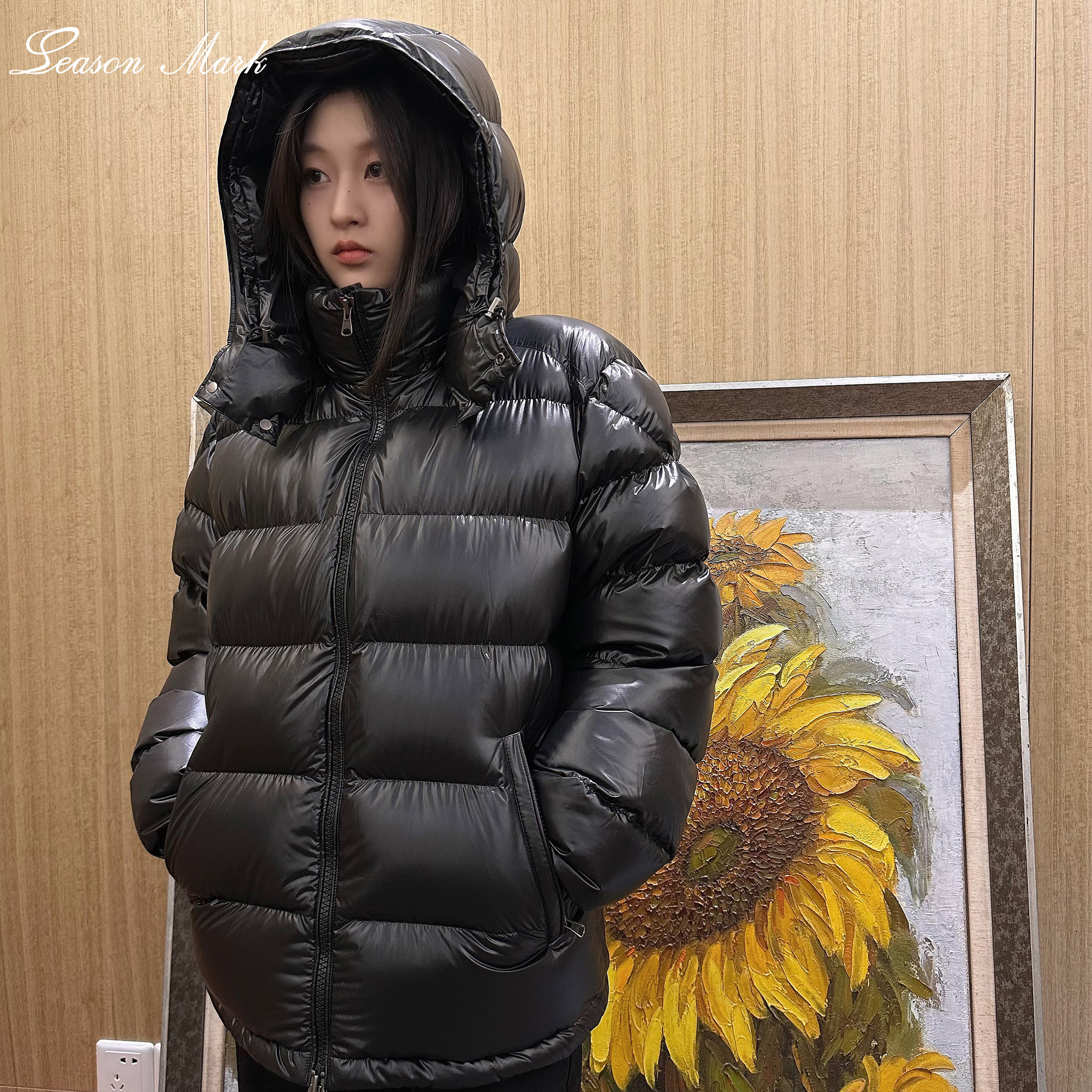 SEASON MARK可拆卸式连帽排骨羽绒服厚款保暖防风羽绒外套白鹅绒,男装,羽绒服,淘宝优惠券,粉丝福利购,淘宝优惠卷