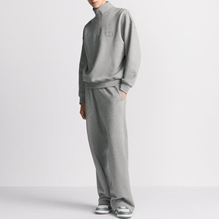 男 套装 SEASON MARK简约半拉链刺绣加绒卫衣休闲运动通勤舒适时尚