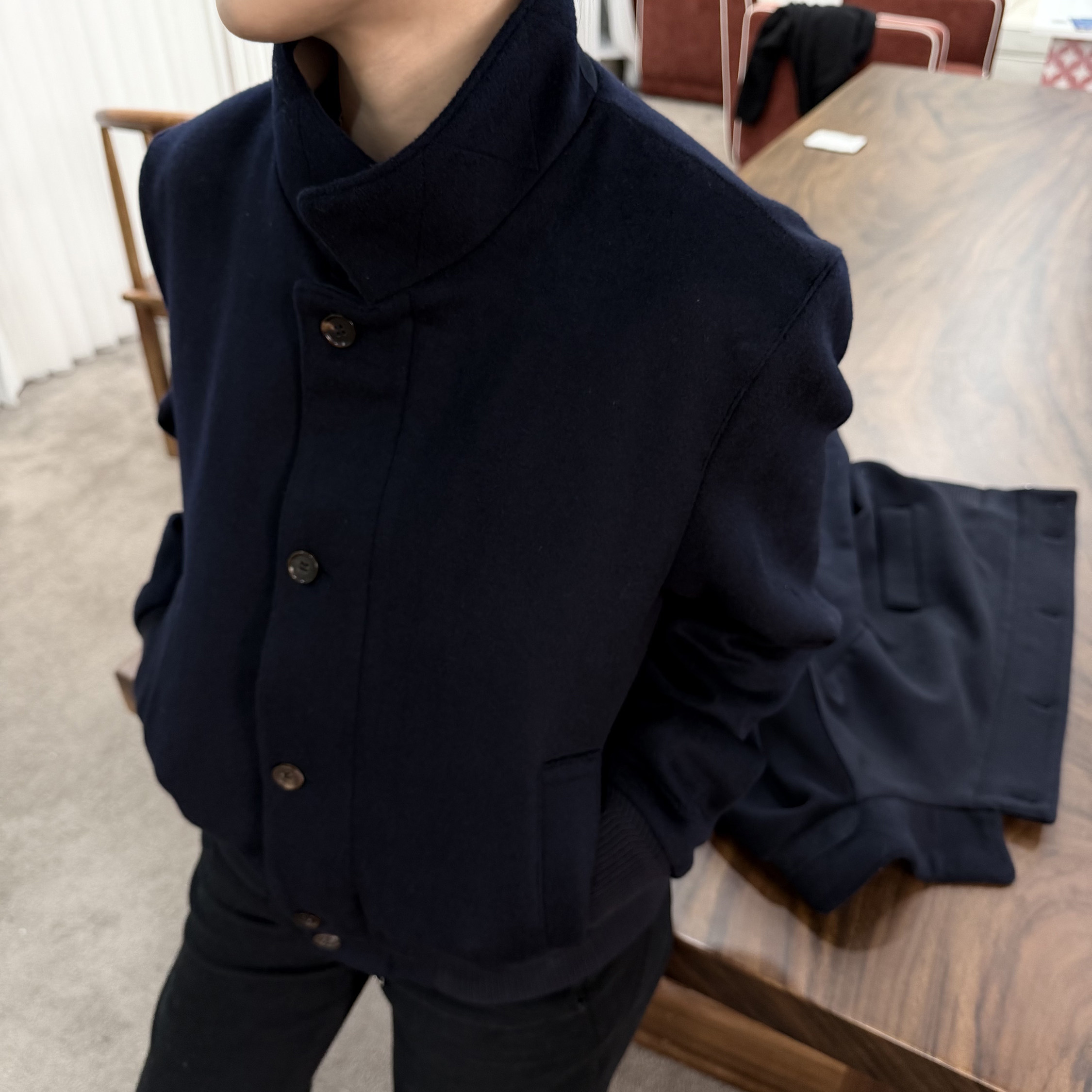 SEASON MARK绵羊毛老钱风夹克商务中式休闲纯色保暖外套男士秋冬,男装,夹克,淘宝优惠券,粉丝福利购,淘宝优惠卷