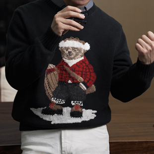 针织衫 情侣长袖 秋冬 MARK圣诞限定雪地熊毛衣休闲百搭时尚 SEASON
