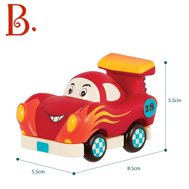 比乐【卡通惯性车】宝宝小汽车1-3岁儿童益智发条车回力车玩具车