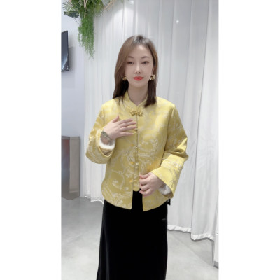 过年旗袍新中式2026新款绝美改良高贵上衣国风夹棉外套长袖小袄冬