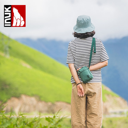 Inuk轻便环保乐活随身小挎包女迷你时尚百搭可斜跨手机包男单肩包