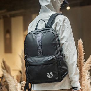 Inuk时尚双肩包男士户外旅游轻便背包女通勤电脑包学生大容量书包