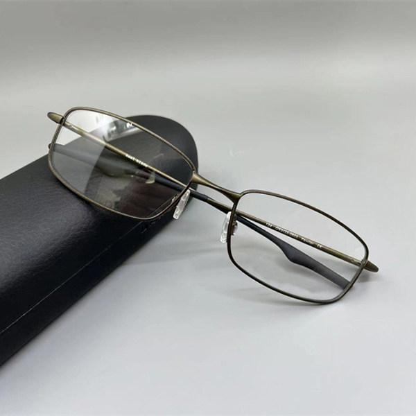 超轻纯钛全框运动款小脸近视眼镜架OX3125亮银色可配防蓝光眼镜框
