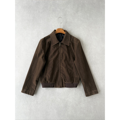 H1c丛林*琥珀棕正肩短款夹克