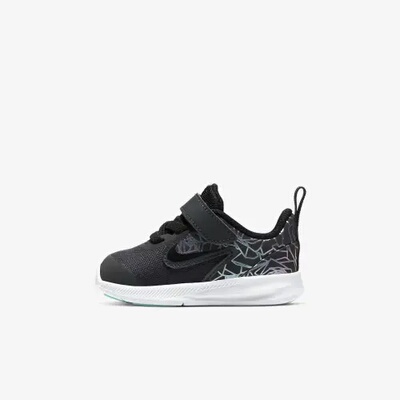 Nike Downshifter 9 Rebel轻便低帮跑步鞋黑绿婴幼童CI2688-001