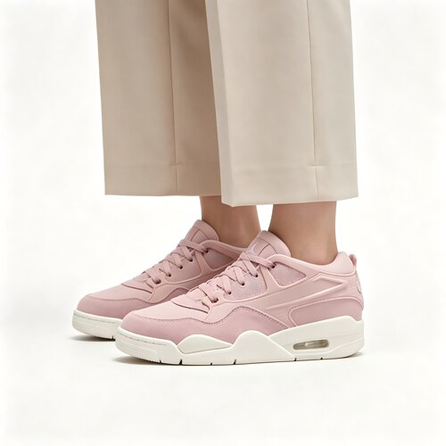 Jordan Air 4 柔软舒适耐磨低帮复古篮球鞋女款粉红FQ7940-600