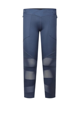 adidas ASK L UTL T 紧身运动舒适休闲裤 女款 蓝色EA3301