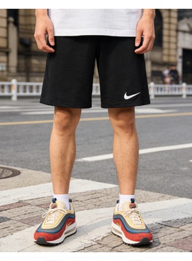 Nike Dri-Fit 速干透气运动训练足球休闲短裤 男款黑色BV6855-010