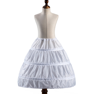 女童蓬蓬长裙裙撑儿童公主礼服裙撑小女孩花童裙撑婚纱钢圈撑裙