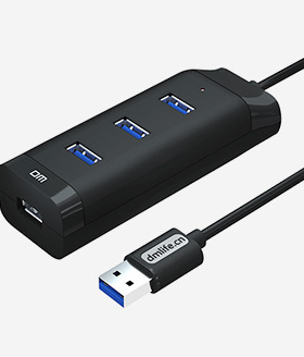 DM USB3.0分集线器一拖四拓展坞电脑HUB转换CHB007
