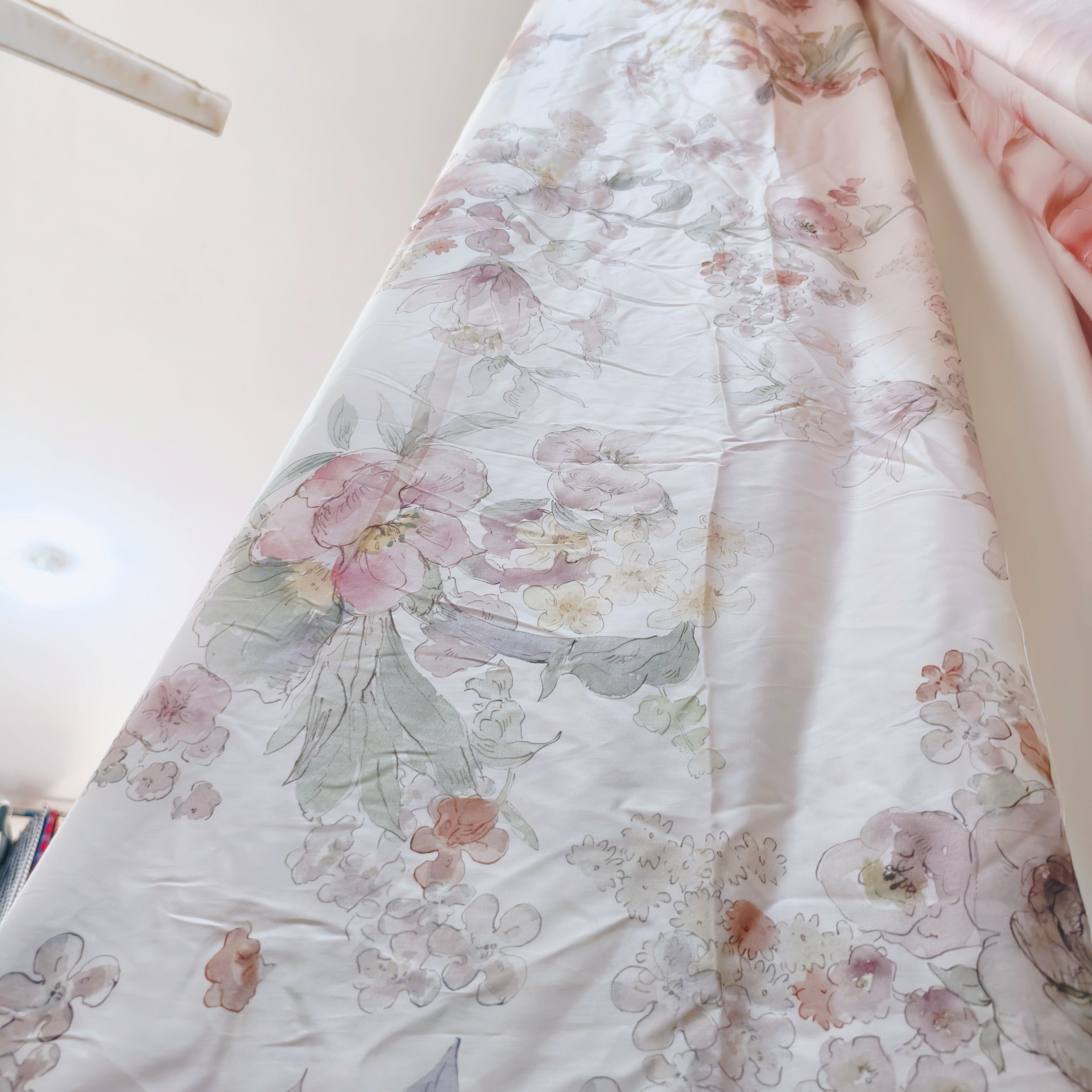 定做60斜纹人造棉棉绸舒香绸绵绸250宽布料单双人加大炕床单枕套,床上用品,床单,淘宝优惠券,粉丝福利购,淘宝优惠卷