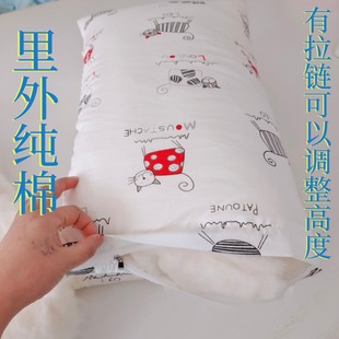 无荧光剂纯棉花纯棉成人学生儿童枕芯标准48 74抱枕芯定做单双人