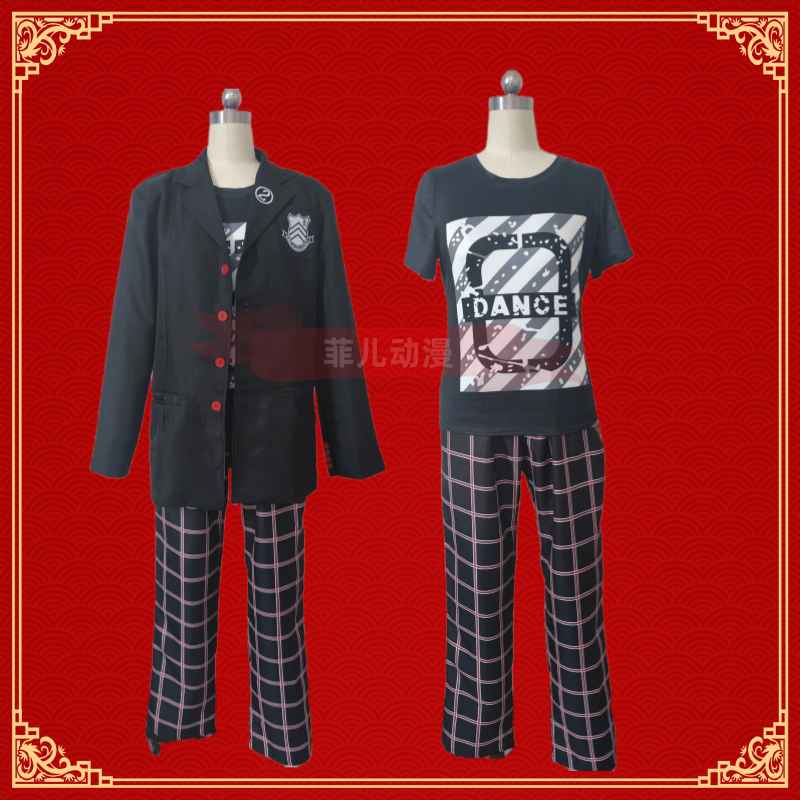 女神异闻录主人公来栖晓P5D制服