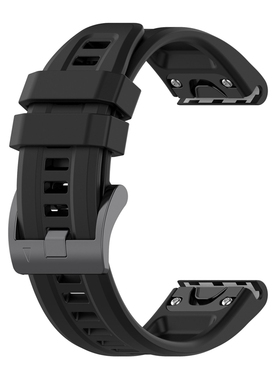 适用佳明fenix7表带7S硅胶7X腕带带20/22/26mm防水S62快拆泰铁时7