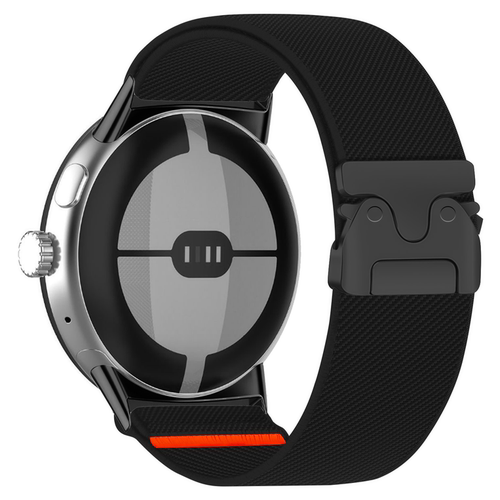 适用谷歌watch伞扣弹力尼龙表带