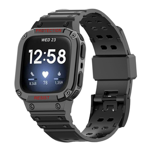 适用Fitbit versa智能手表一体TPU表带Versa2/3/4 Lite/Sense通用