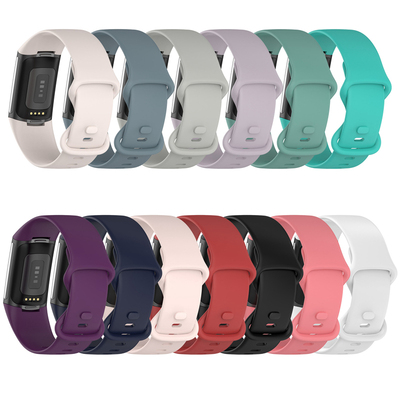 适用Fitbit charge6硅胶表带charge5手环官方同款液态硅胶腕带