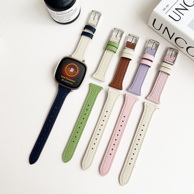 适用fitbitversa/sense皮表带