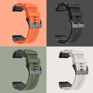 适用Garmin佳明fenix8特种兵enduro3快拆tactix8橡胶epix pro表带