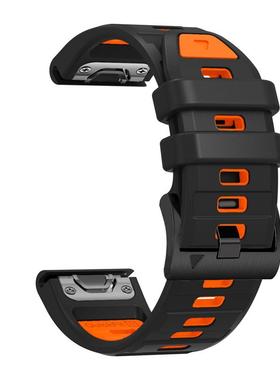 适用Garmin佳明Fenix8双色快拆表带epix泰铁时endoru3硅胶防水965