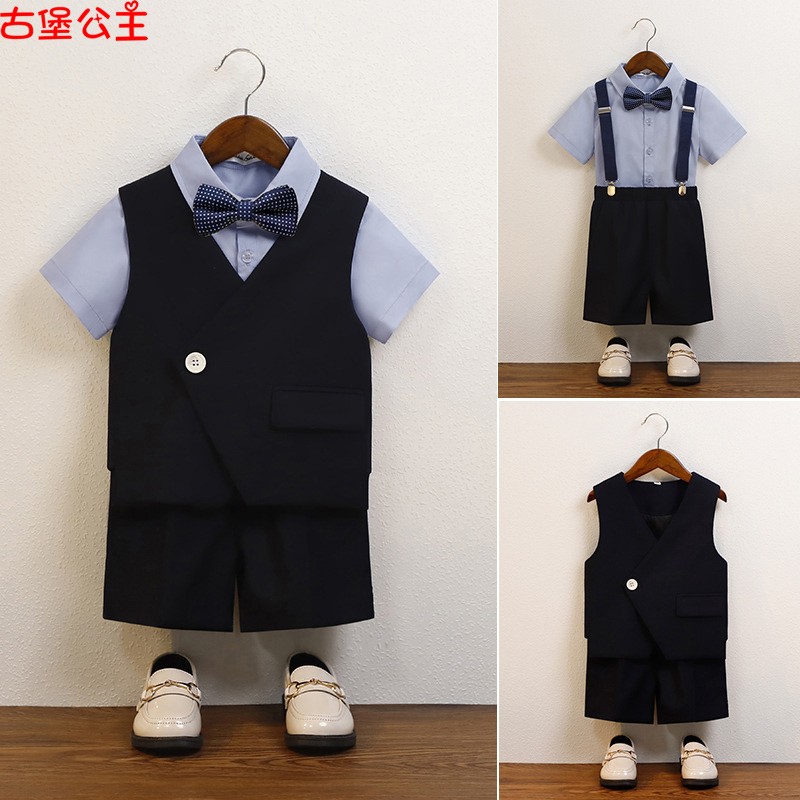 儿童西装礼服套装主持人服装