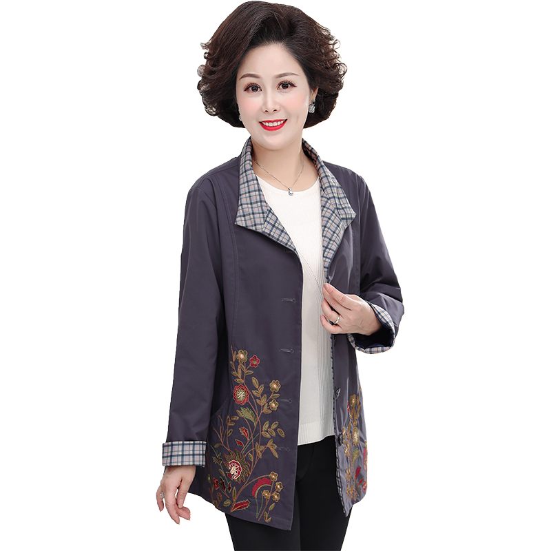 200斤特大码胖妈妈风衣外套加肥