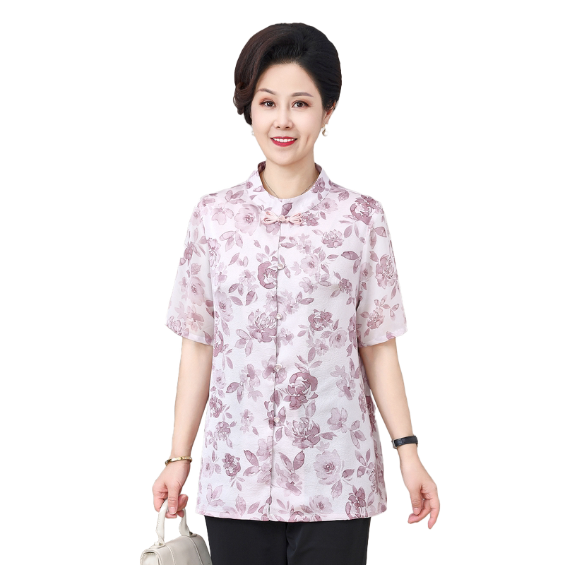 胖妈妈新中式古风开衫加大码加肥